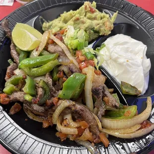 Beef fajitas