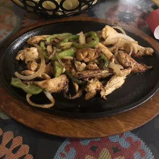 Chicken fajitas