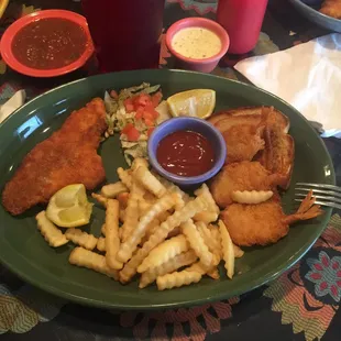 fish and chips, food