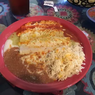 Food was good  But the chips were too old and cold. No fresh