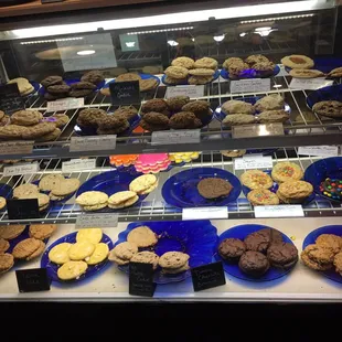 The vast selection of mouth watering scintillating cookies.
