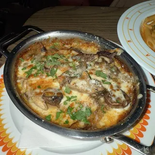 Mushroom & Gorgonzola Potato Gratin