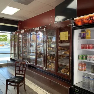 the interior of a cafe