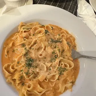 Fettuccine with Pink Sauce