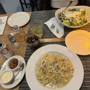 Chopped Salad Fettuccine &amp; Cacio e Pepe
