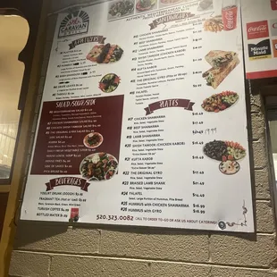 Updated Menu