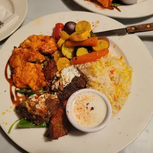 a plate of food on a table