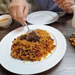 Plov (rice pilaf) ... so yummy!