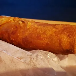 Cha gio chay (vegetarian egg roll) ($5 for two). Large and filling. Pretty good.