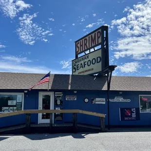 the front of the restaurant