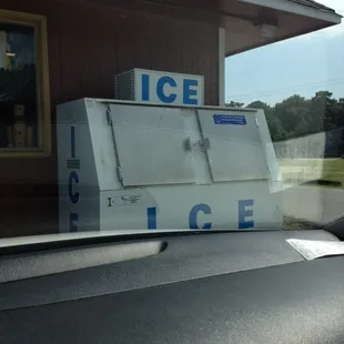 Exterior. Yea, they have ice.
