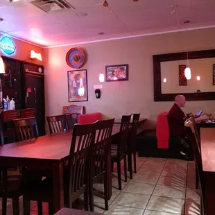 Indoor dining area