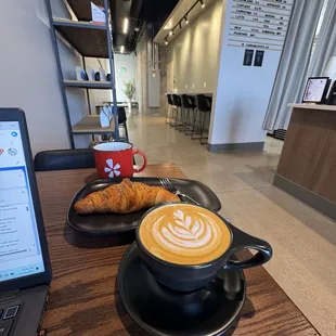 Yelp Elite Event - Everything croissant  and my new favorite coffee the ube latte