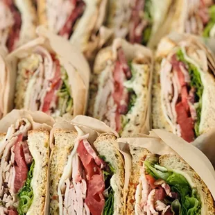 Turkey Pastrami Sandwiches for a catering order