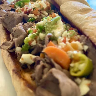 Italian Pit Beef, housemade Giardinara, served with Au Jus.