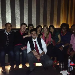 All of us posing for a pic after dancing our butts off