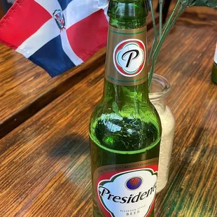 Dominican beer " Presidente"