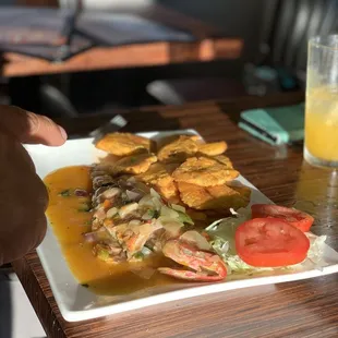 Pescado horneado (Pargo Rojo)