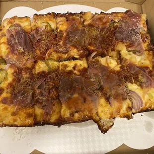 Thick Mahalo. I don't like pineapple on pizza normally but this was by far my favorite