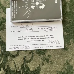 Gift card for new pizza, didn't receive a refund from grub hub use ing gloves website from now on