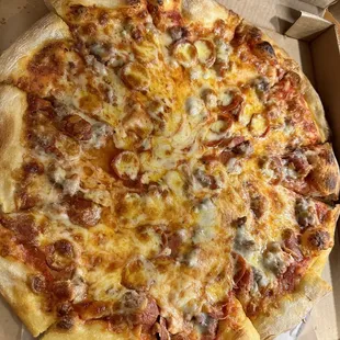 Pepperoni and Sausage pizza