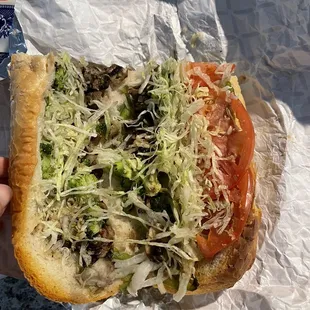 1/2 Veggie hoagie - so good!