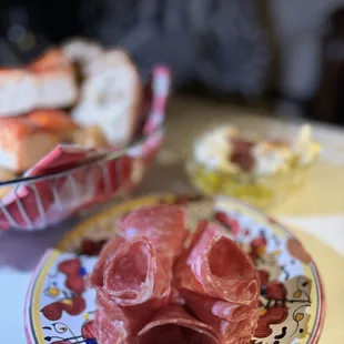 Prosciutto and Italian bread of sorts