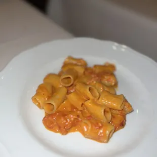 Spicy Rigatoni Vodka (~$34): half portion