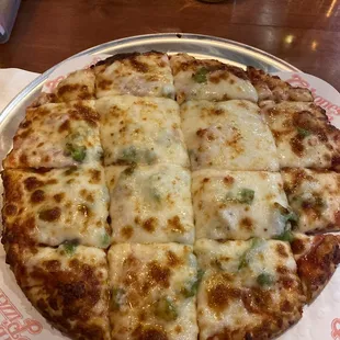 a pizza on a plate