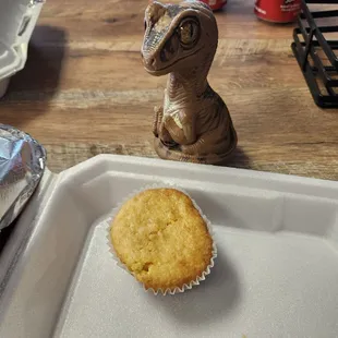 Bob the Raptor says "Cornbread RRROOAARRR!!!"