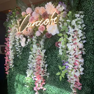 a floral display