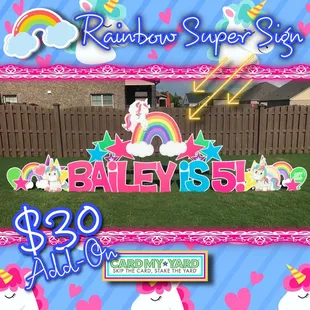 All the rainbows!  All the unicorns!