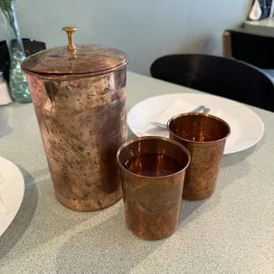 Water copper vessels are such a nice touch