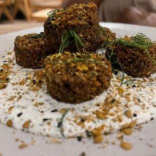 Falafel with extra yogurt
