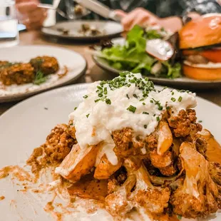 Cauliflower with burrata