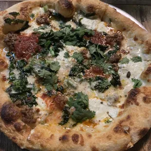 Lamb Sausage Pizza