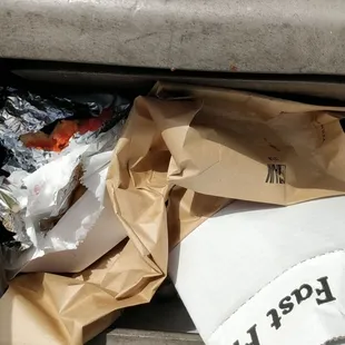 $10 for lunch right into the trash.    Needless to say we won't be back.