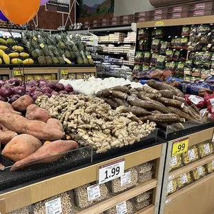 a variety of vegetables on display