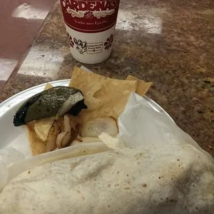 Carne asada burrito combo