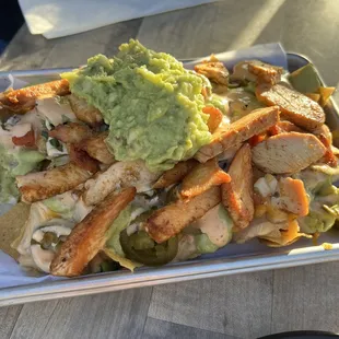 Gnarly Nachos with Chicken - small size