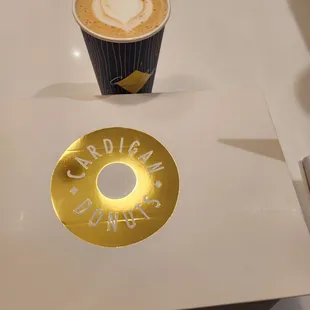 Buttercrunch latte and donuts!