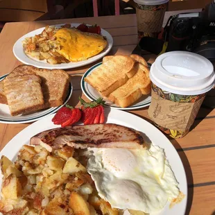 Late breakfast on a beautiful morning