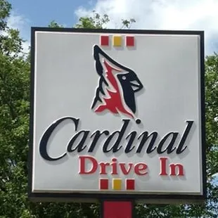 a cardinal drive - in sign