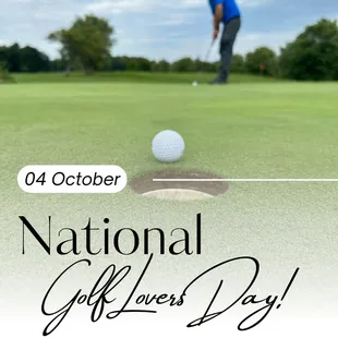 &quot;Fore&quot; the love of golf! Happy National Golf Lovers Day, swing into action and tee off on the green today.  #GolfLoversDay
