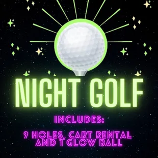 Registration for the June 3, 2023, night golf is now open! 

Space is limited. You must pre-register 

https://bit.ly/June_Night_Golf