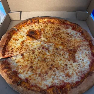NY style cheese pizza