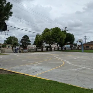 Basketball ball court