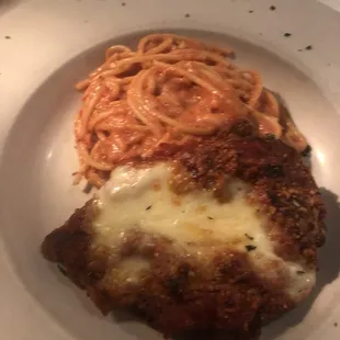 Chicken Parmesan with Vodka Sauce
