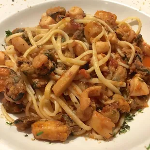 Seafood pasta special