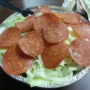 Small Italian Salad. You wouldn't think something this simple would taste so good. I have yet to find a salad that beats this simplicity.